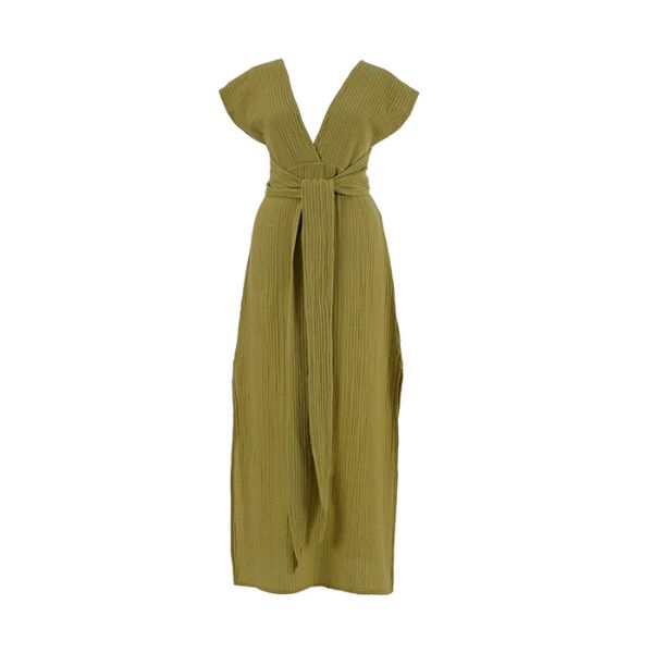 DELLA ELBİSE T0932 LIMEYESIL resmi