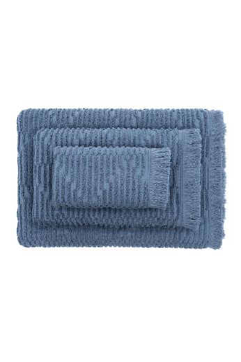 ANİSA BANYO HAVLUSU MAVİ resmi