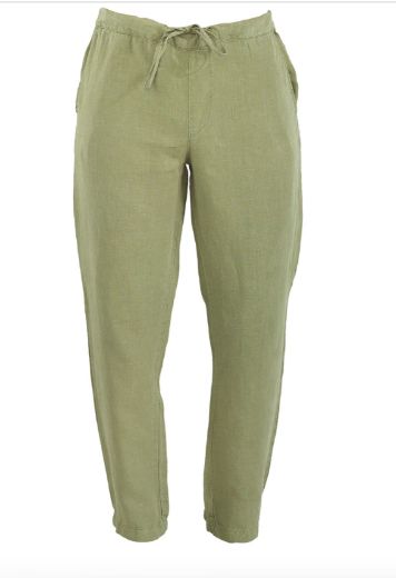 KANSAS ERKEK PANTOLON KETEN KEKİK YEŞİL resmi