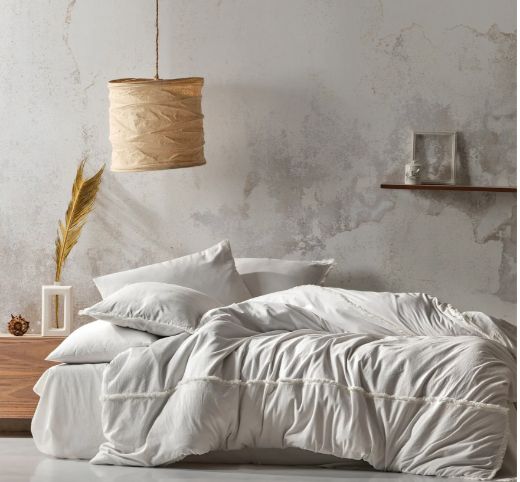 BÜRÜMCÜK NEVRESİM TAKIMI OFF WHİTE resmi