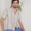 HAMLET ERKEK GÖMLEK  T0421 LACIVERT-MORMAVI