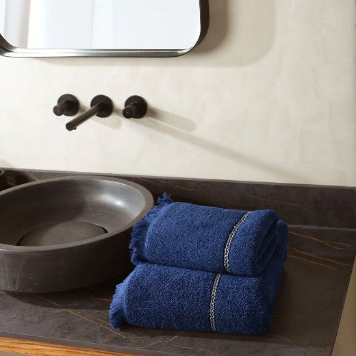 RISO HAVLU T1538 LACIVERT resmi