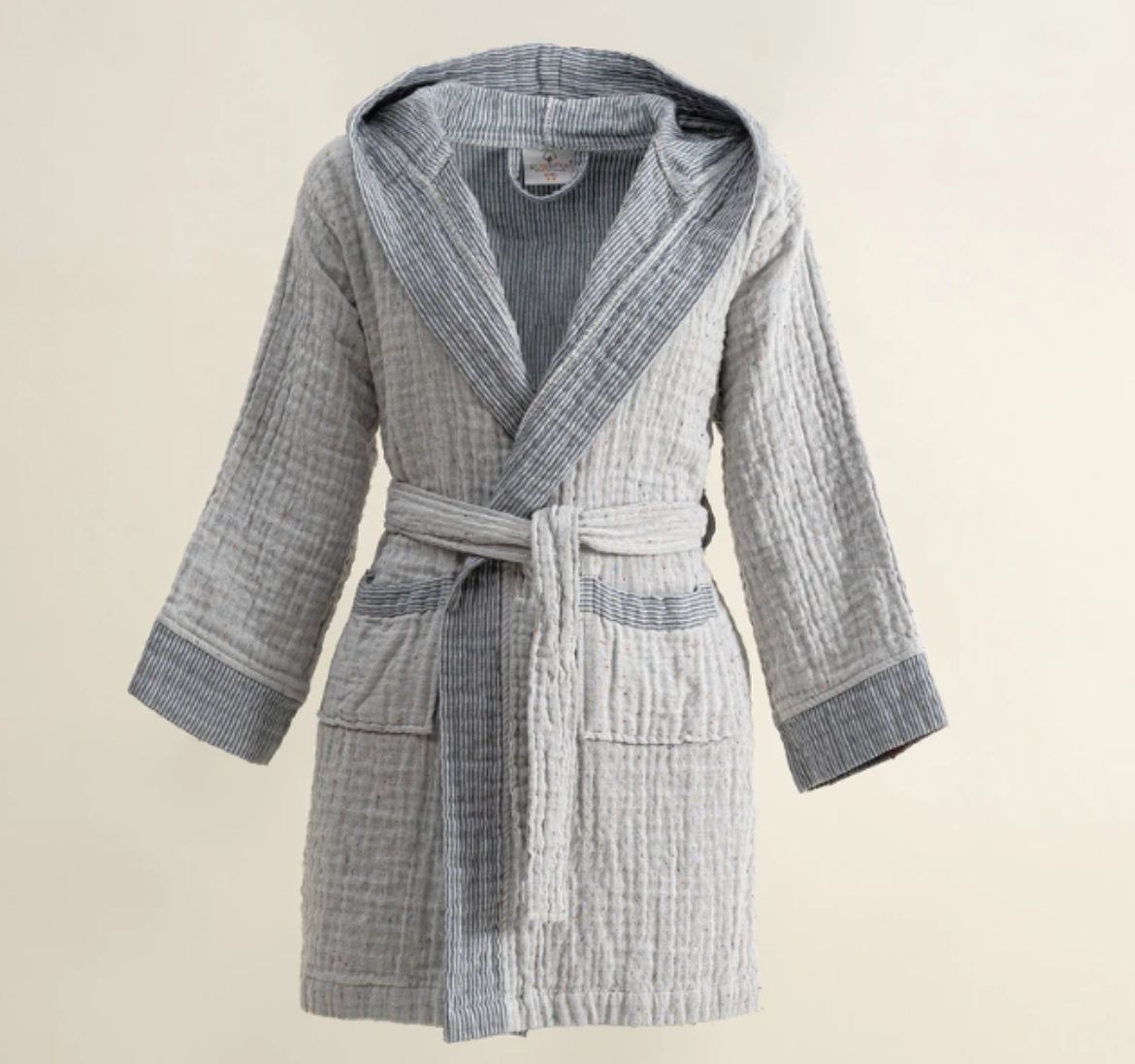 MELİNDA BORNOZ LACİVERT resmi