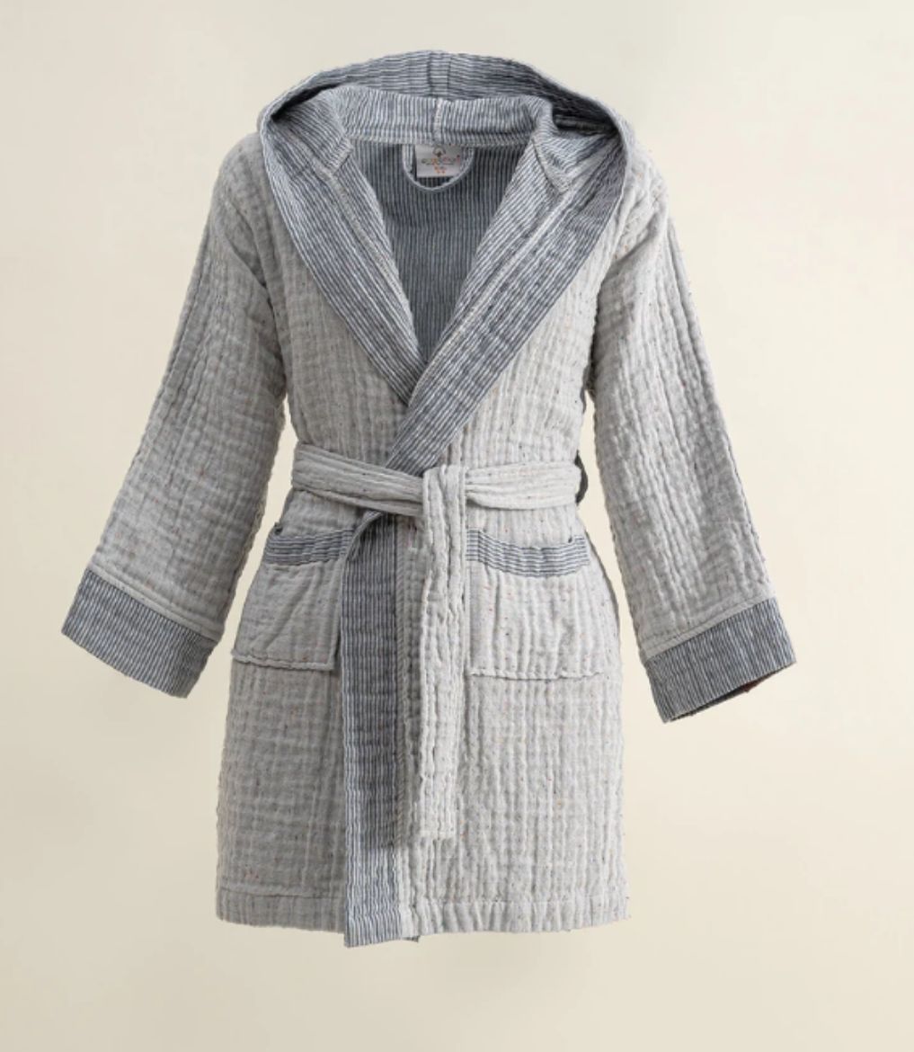 MELİNDA BORNOZ LACİVERT resmi