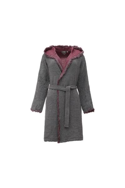 MUNA KADIN BORNOZ BORDO resmi