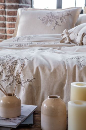 LİBERA NEVRESİM TAKIMI KREM-BEJ resmi