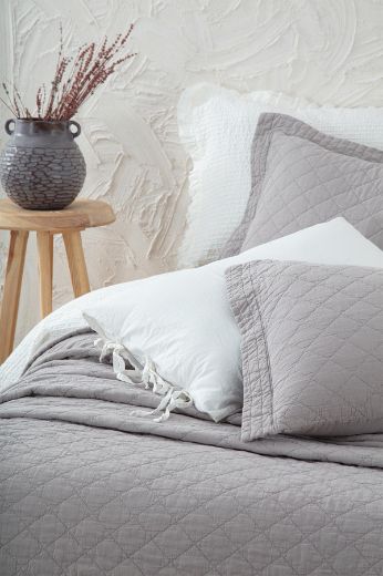 REHA YATAK ÖRTÜSÜ GRİ resmi