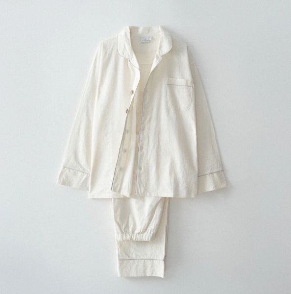 REYA ERKEK PİJAMA TAKIMI KREM resmi