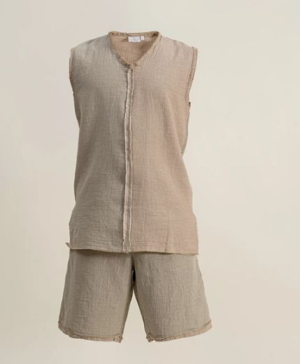 MELSA ERKEK ŞORTLU PİJAMA TAKIMI YEŞİL resmi