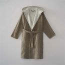 MUNA KADIN BORNOZ YEŞİL-KREM