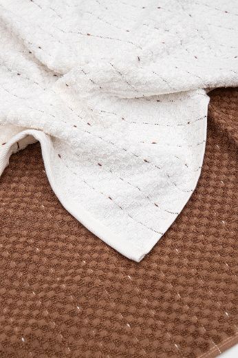 PARLA 2 Lİ SET KREM-KAHVE resmi