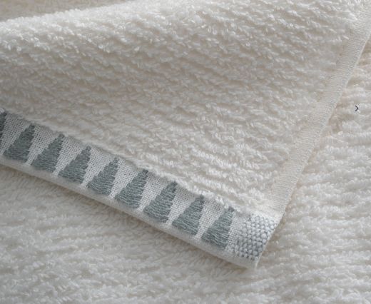 TRİA BANYO HAVLUSU KREM-MİNT resmi