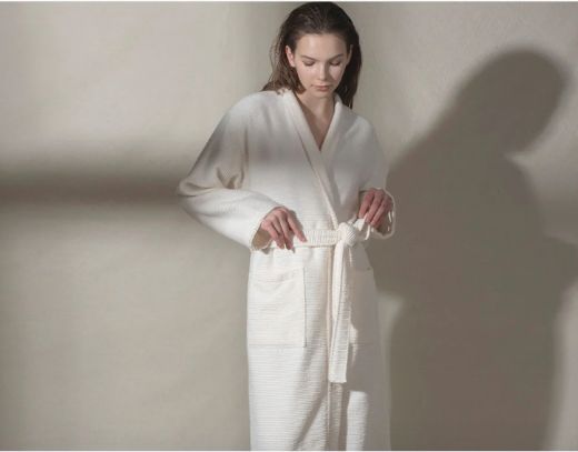 SARDES BORNOZ OFF WHİTE resmi