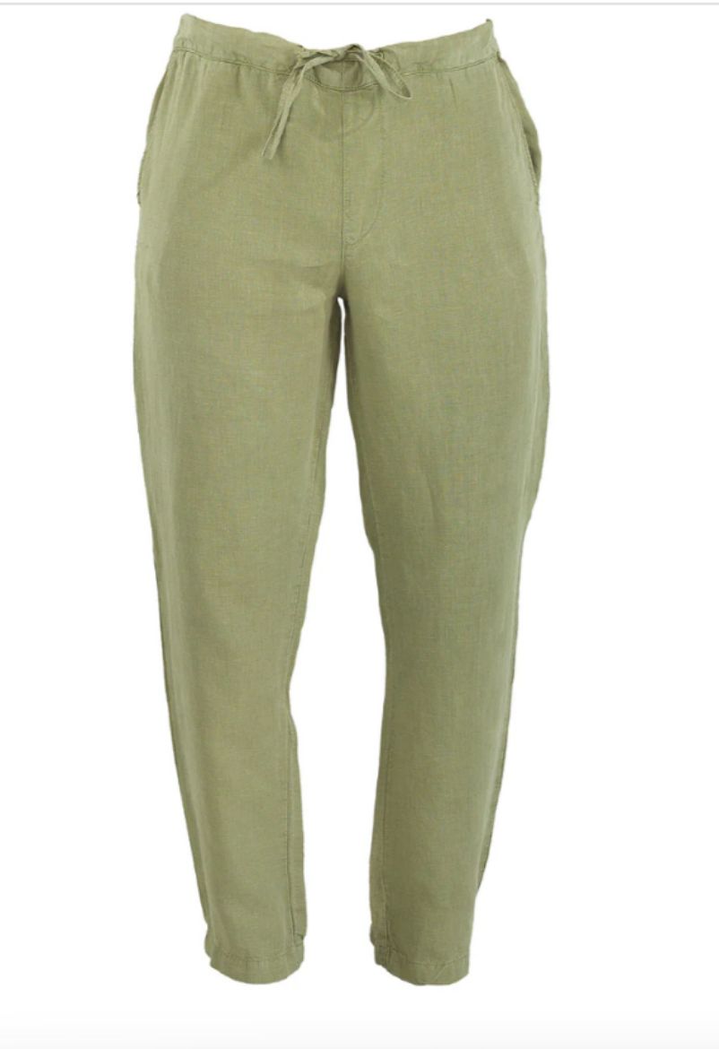 KANSAS ERKEK PANTOLON KETEN KEKİK YEŞİL resmi