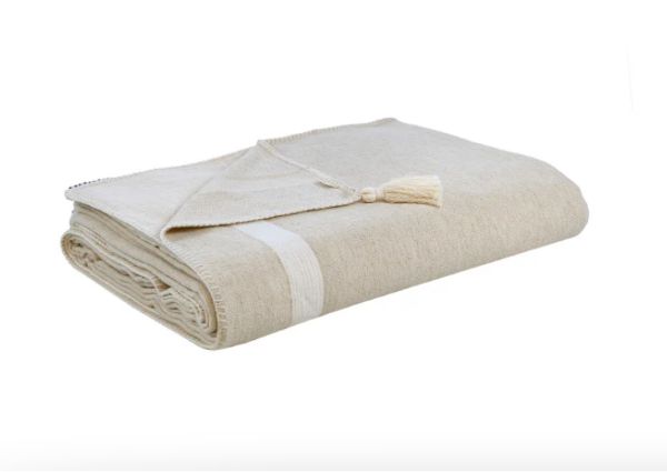 PİRENE THROW OFF WHİTE resmi