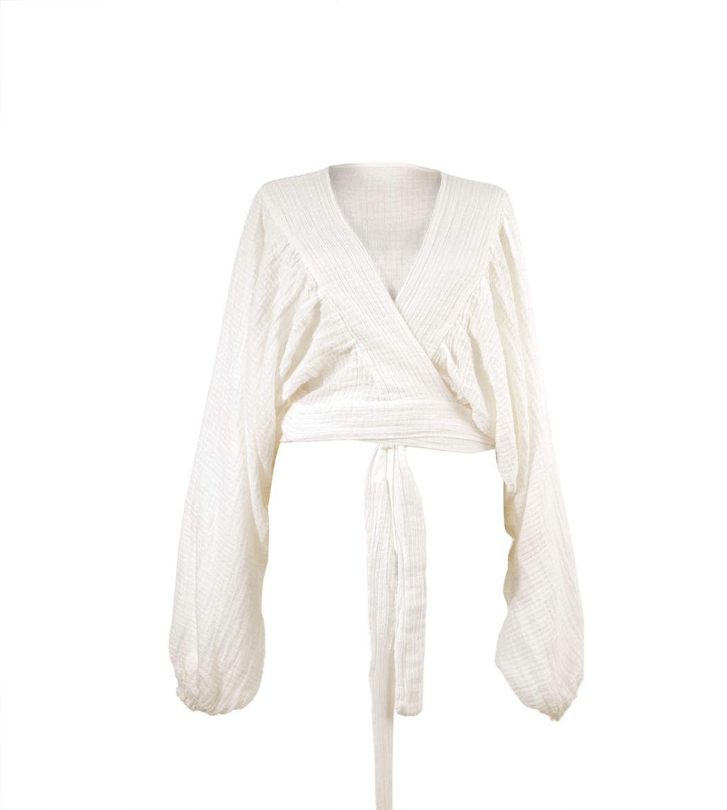 SELENE CROP T0286 OFFWHITE resmi