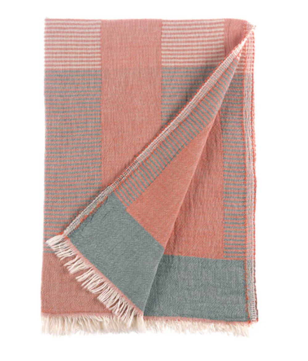 VELA PEŞTEMAL T0374 MERCAN-TROPIKYESIL resmi