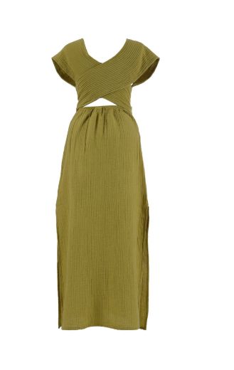 DELLA ELBİSE T0932 LIMEYESIL resmi