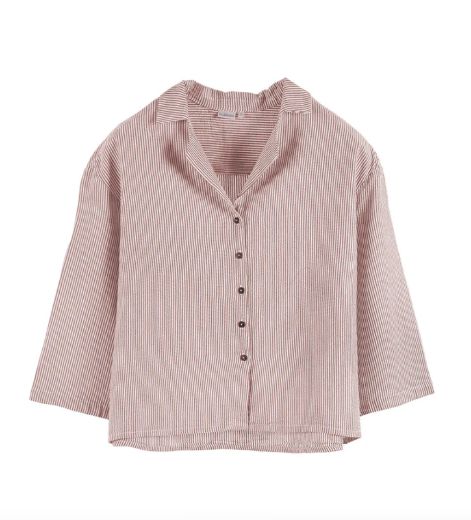 NINA BLUZ T1331 KAHVE resmi