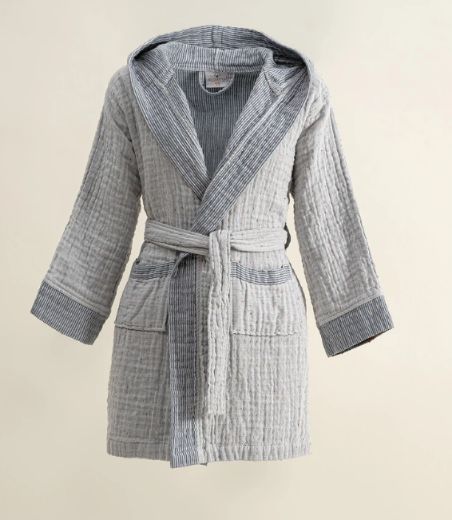 MELİNDA BORNOZ LACİVERT resmi