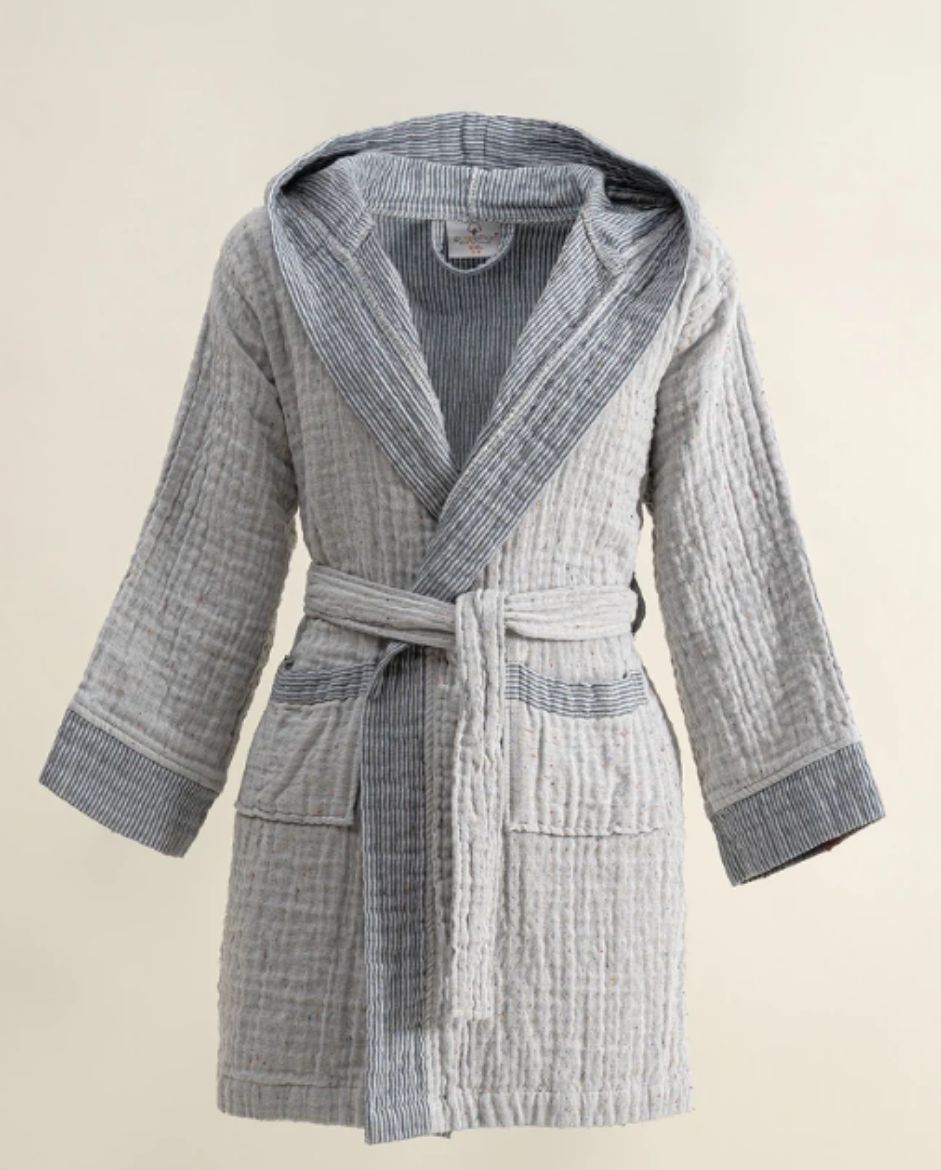 MELİNDA BORNOZ LACİVERT resmi