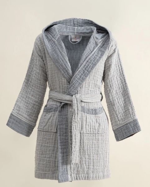 MELİNDA BORNOZ LACİVERT resmi