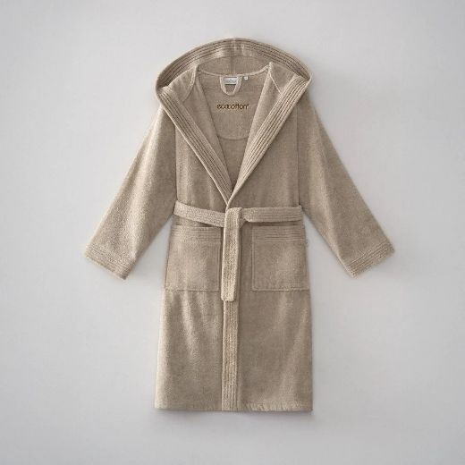 ECOSOFT KADIN BORNOZ BEJ resmi