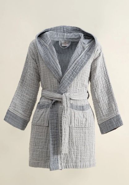 MELİNDA BORNOZ LACİVERT resmi