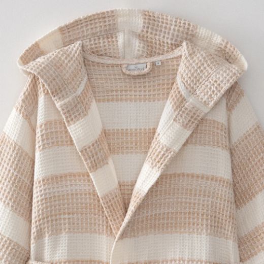 İKRA KADIN BORNOZ BEJ resmi