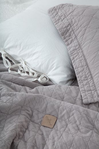 REHA YATAK ÖRTÜSÜ GRİ resmi