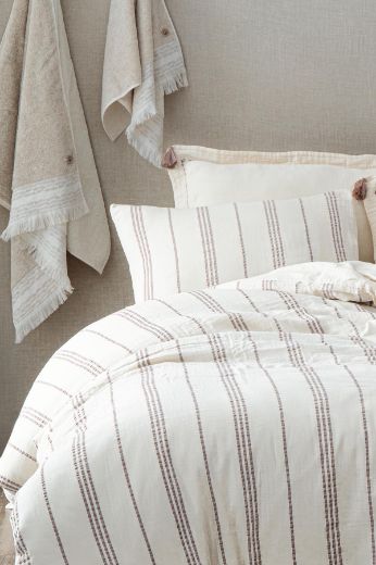 İZGİ NEVRESİM TAKIMI BEJ resmi