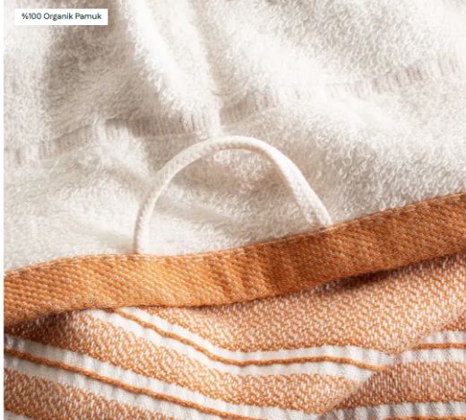 ELİS 3 LÜ HAVLU SET TERRA-KREM resmi