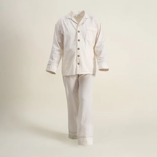 REYA ERKEK PİJAMA TAKIMI KREM resmi