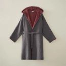 MUNA ERKEK BORNOZ ANTRASİT- BORDO