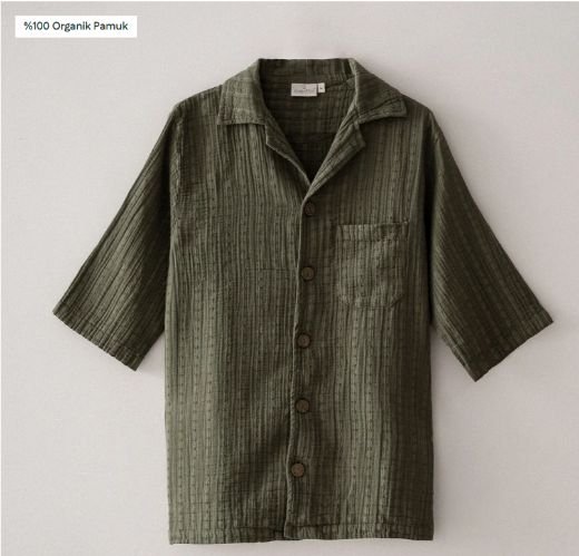 ZEYNA ERKEK ŞORTLU PİJAMA TAKIMI YEŞİL resmi