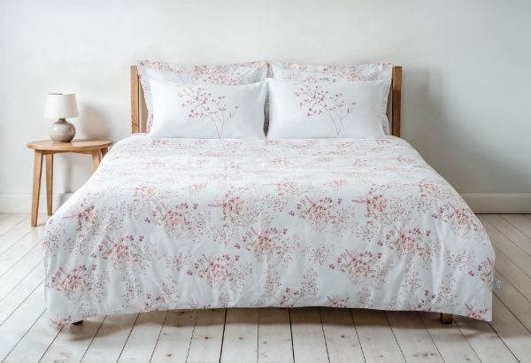 LAVENA NEVRESİM TAKIMI KREM-PEMBE resmi