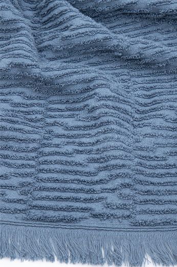 ANİSA BANYO HAVLUSU MAVİ resmi