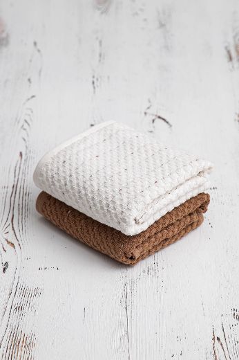 PARLA 2 Lİ SET KREM-KAHVE resmi