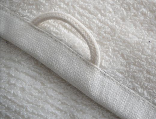 TRİA BANYO HAVLUSU KREM-LACİVERT resmi